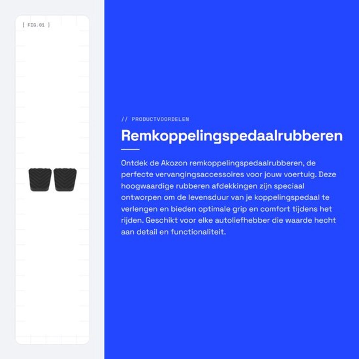 Koppelingspedaalrubber - Vervangingsaccessoire - 2 Stuks - Afdekking - Duurzaam - Geschikt voor diverse voertuigen - Koppelingsrubber