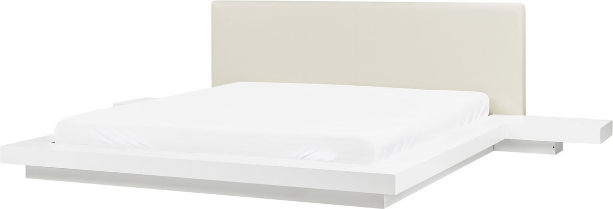 ZEN - Futon tweepersoonsbed - Wit - 180 x 200 cm - MDF