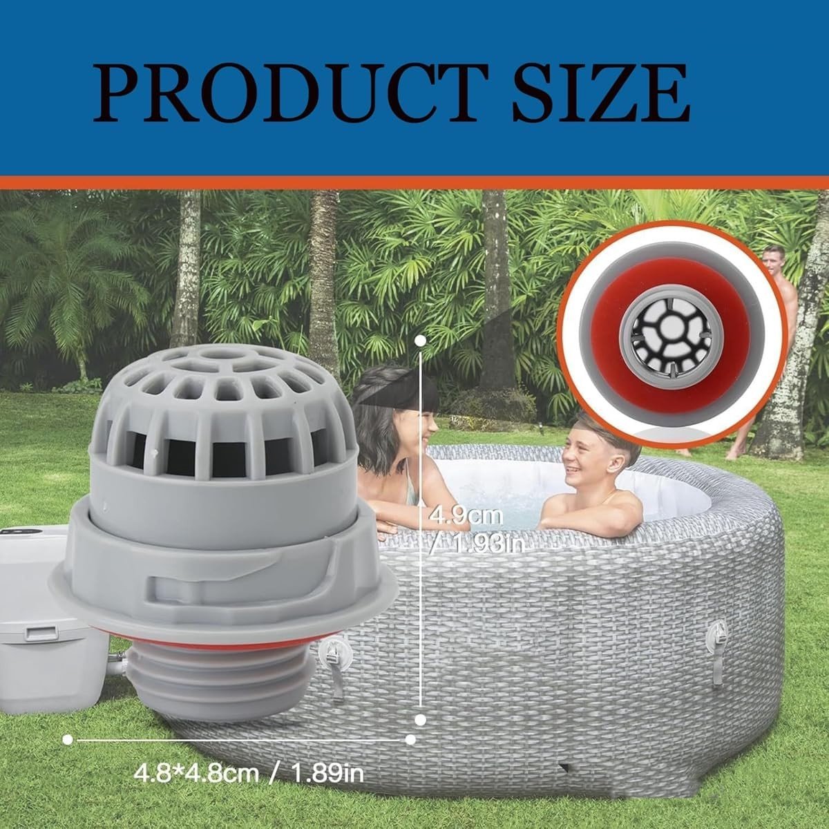 Vervangingsonderdelen voor Hot Tub Screen, Chlorine Dispenser voor Zwembad en Spa, Inclusief 1 Stuk