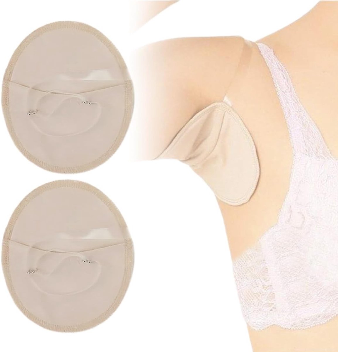 Herbruikbare anti-transpirant okselpads van katoen - ademend, wasbaar en sneldrogend voor optimale bescherming tegen zweet en geur