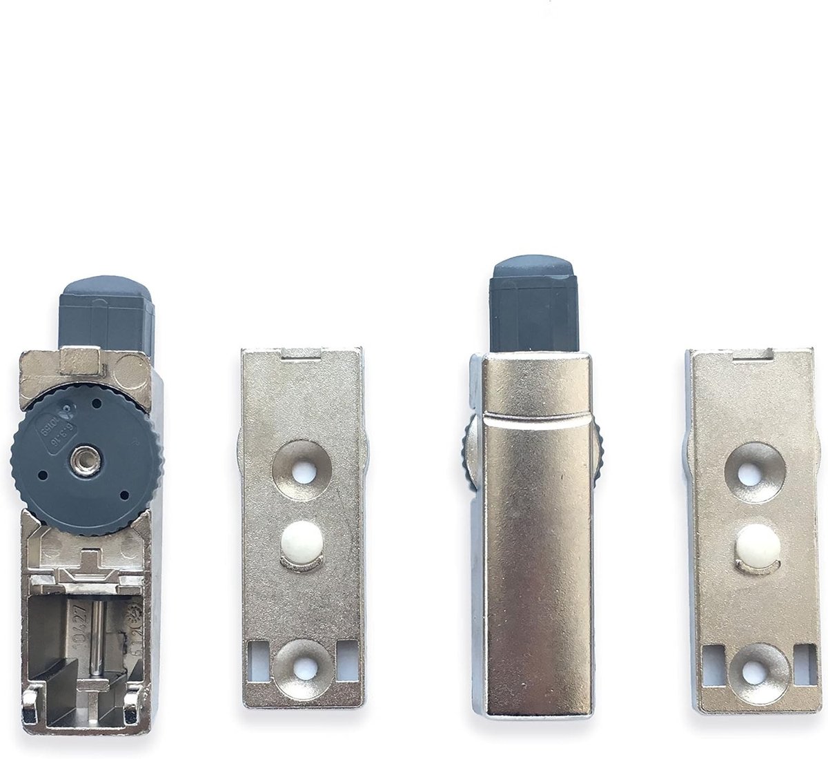 Screw-On Deurscharnier met Soft Close en Schokabsorber voor Dikke Keukenkastdeuren - Set van 2 Stuks voor Zacht Sluiten en Geluidsreductie