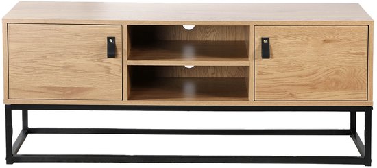 CALICOSY - Tv standaard bestaande uit 2 deuren en 1 centrale nis 120x39x48cm