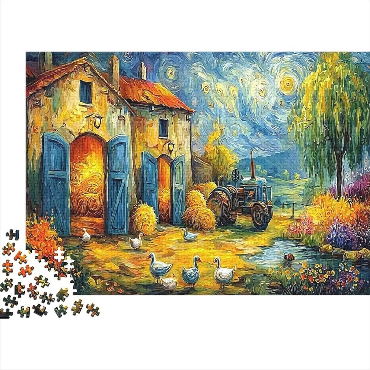 Puzzel 1000 Stukjes - Legpuzzel Volwassenen - Ontspanning Thuis - Nauwkeurig Gestanst - 38x26 cm - Stijl-6