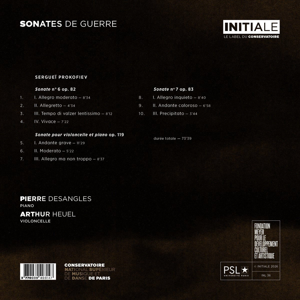 Arthur Heuel & Pierre Desangles - Sonates De Guerre (CD)