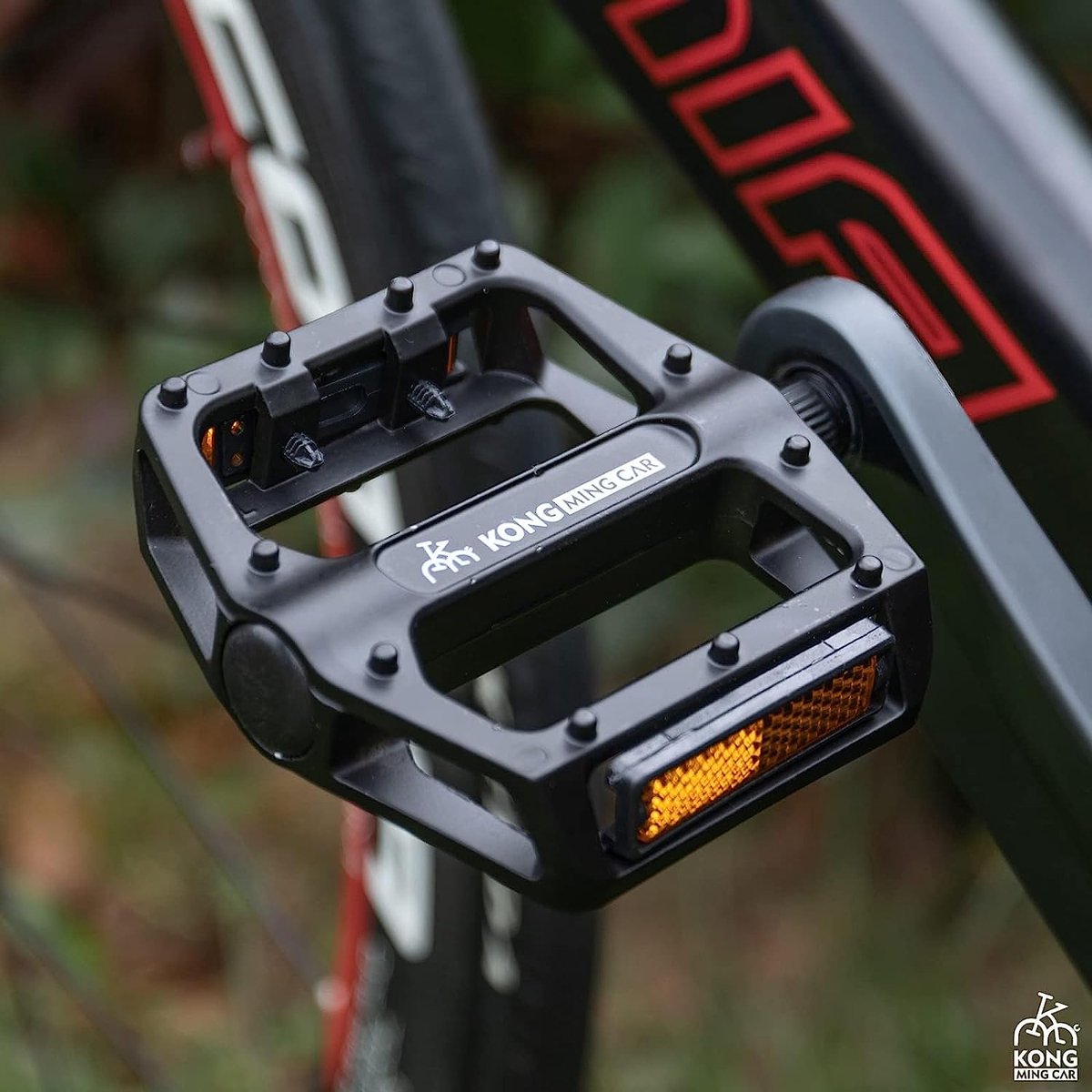 SnelShoppen - Aluminium Fietspedalen Antislip 9/16 inch met Reflectoren voor Mountainbike, BMX en Racefietsen - Platformpedalen met Lagers voor Optima