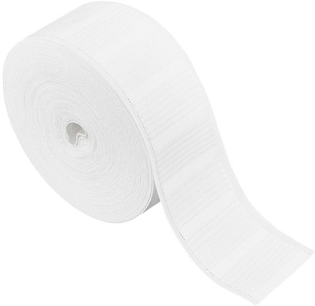 Gordijntape 20 m - Witte Plooiband - Gordijnaccessoire - Doe-het-zelf Decoratie - 70 mm Breed - Handige Huishoudelijke Oplossing