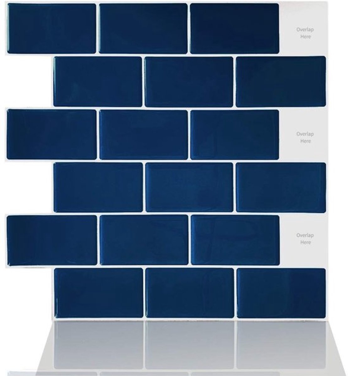 Tegelstickers 3D Vinyl - Muurstickers voor Keuken/Badkamer - Peel & Stick - Verwijderbaar - Vierkante Stickers - Eenvoudig aan te brengen - Muursticker
