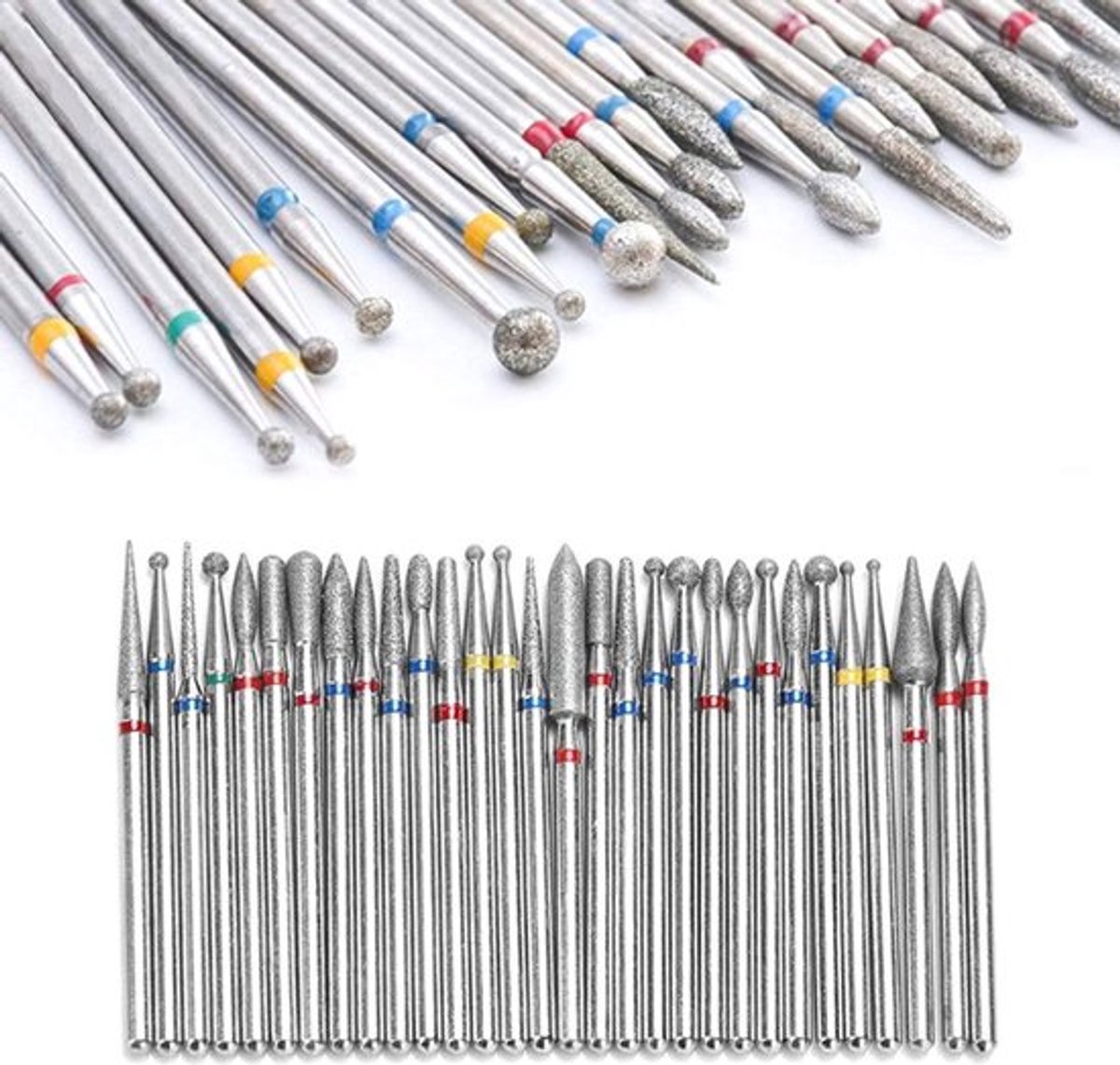 Nagelboor 30 Stuks - Professionele Nagelfrees - Roestvrij Staal - Voor Manicure/Pedicure - Geschikt voor Schoonheidssalons - Lange Levensduur