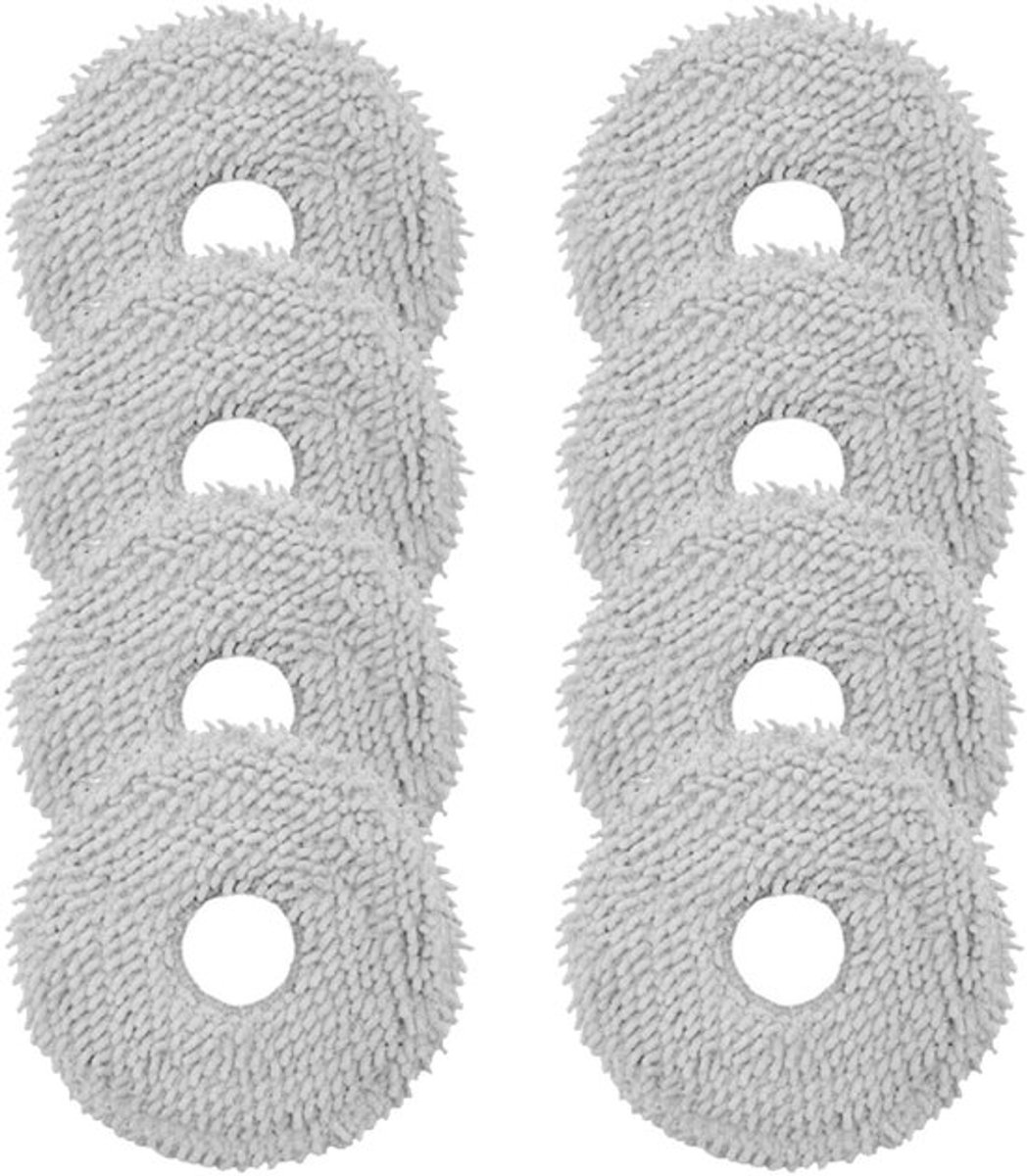 Wisserdoeken 8 Stuks - Microvezel Doek - Accessoireset - Voor Robotstofzuiger - Geschikt voor L10s Pro Gen 2 - L10s Ultra - L20 Ultra - Microvezeldoek