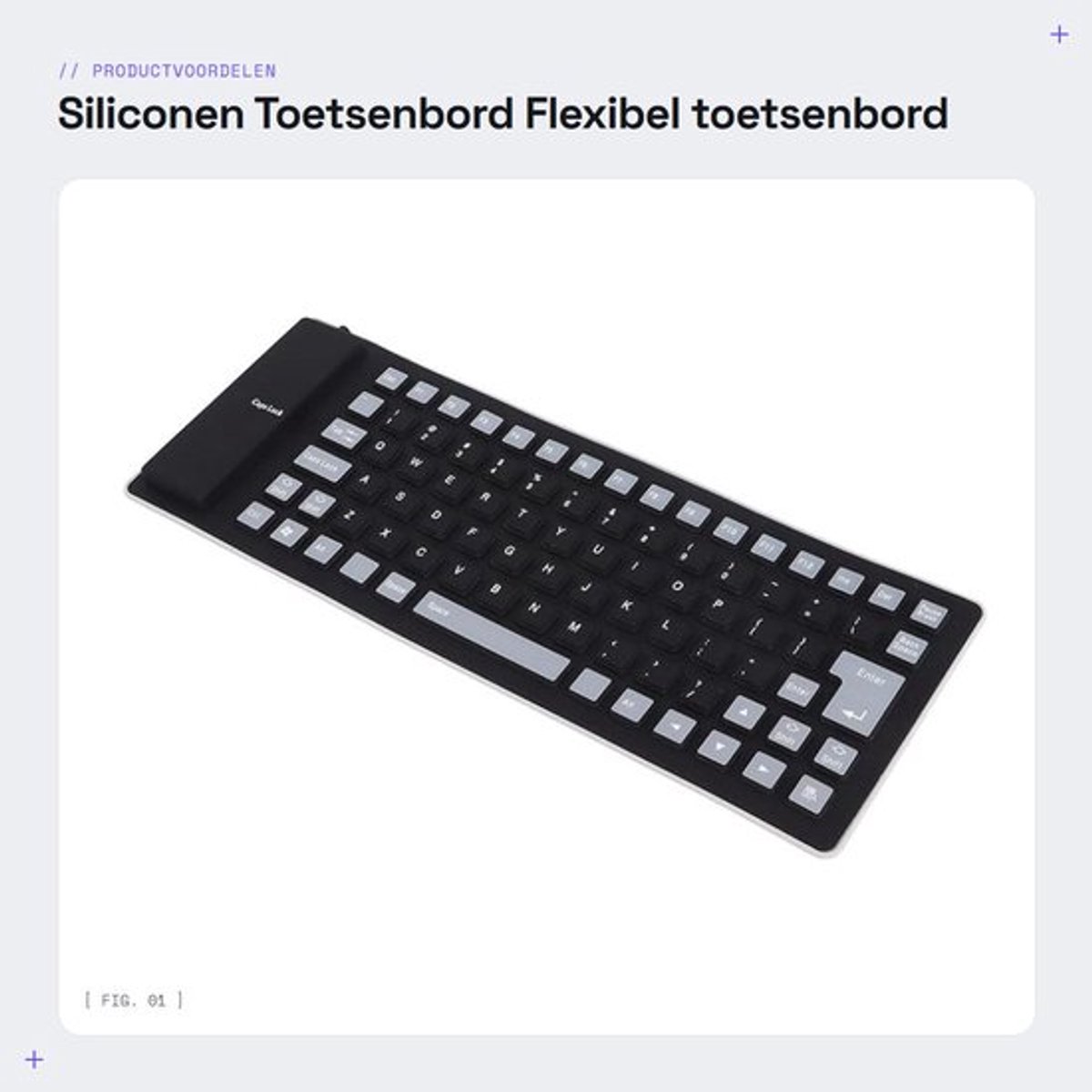 Siliconen Toetsenbord - Flexibel toetsenbord - Opvouwbaar en draagbaar - Zwart - Stil toetsenbord - Geschikt voor gaming en dagelijks geb...