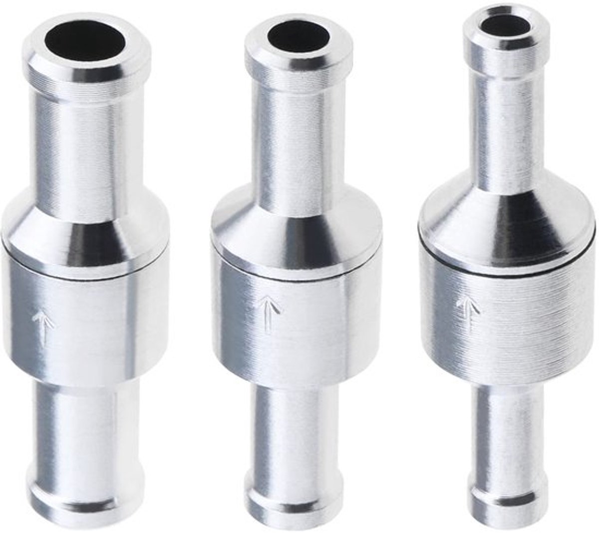 Terugslagventiel Aluminium - 3 Stuks - 6 mm/8 mm/10 mm - Hoge Sterkte - Voor Benzine/Water