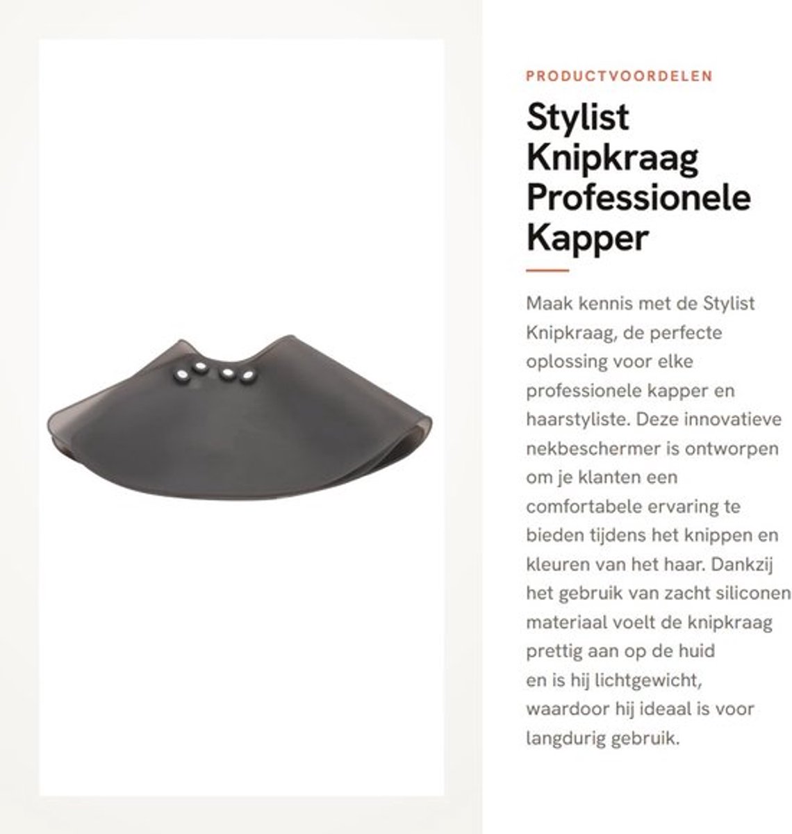 Knipkraag Magnetische Sluiting - Siliconen Nekbeschermer - Kapselcape - Waterdicht - Lichtgewicht - Comfortabel Draagcomfort - Haarkleurcape