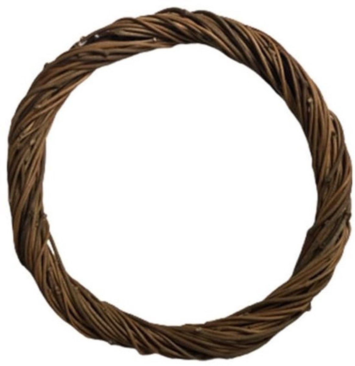 Adventskrans 10 cm - Wilgenkrans - Natuurlijke Wijnstokken - Decoratief - DIY Knutselen - Bruin - Handgevlochten - Decoratieve Krans