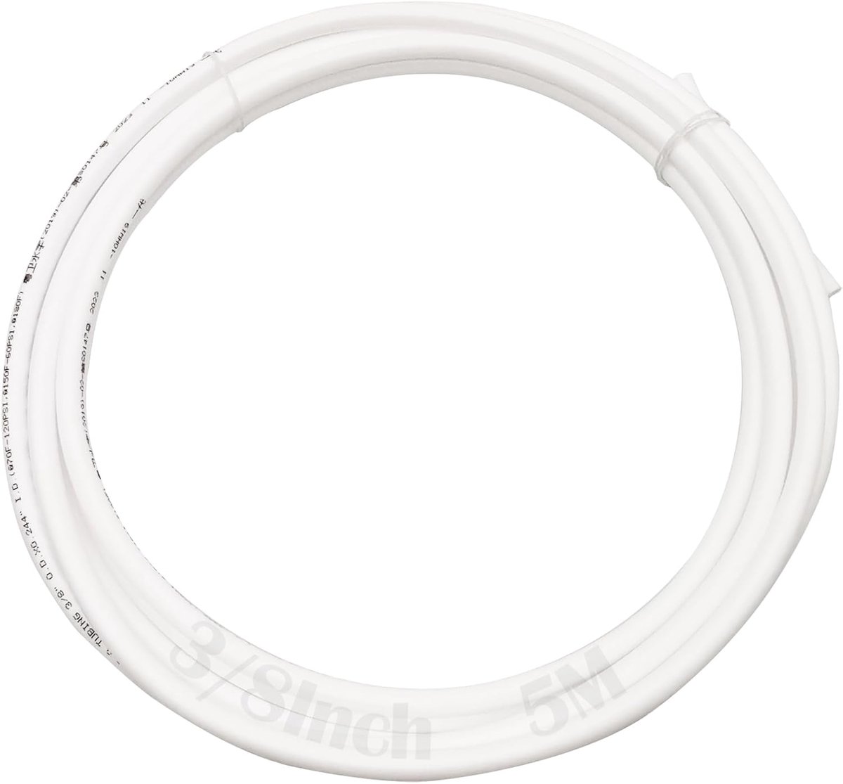 SnelShoppen - 5m RO Hose Dujelixa 3/8'' PE Waterleiding - Koelkast Waterpijp, Waterfilter Slang, Hoge Kwaliteit, Inner Diameter 6.4mm, Voor Osmose Sys
