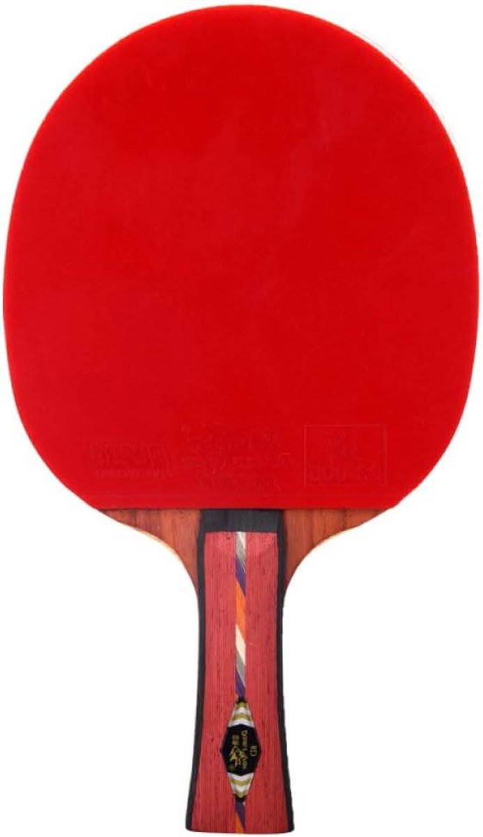 Tafeltennisracket - Pingpongbatje enkel - Wedstrijd Spelen - 5 Lagen Puur Hout - Lang Handvat - Niet gespecificeerd