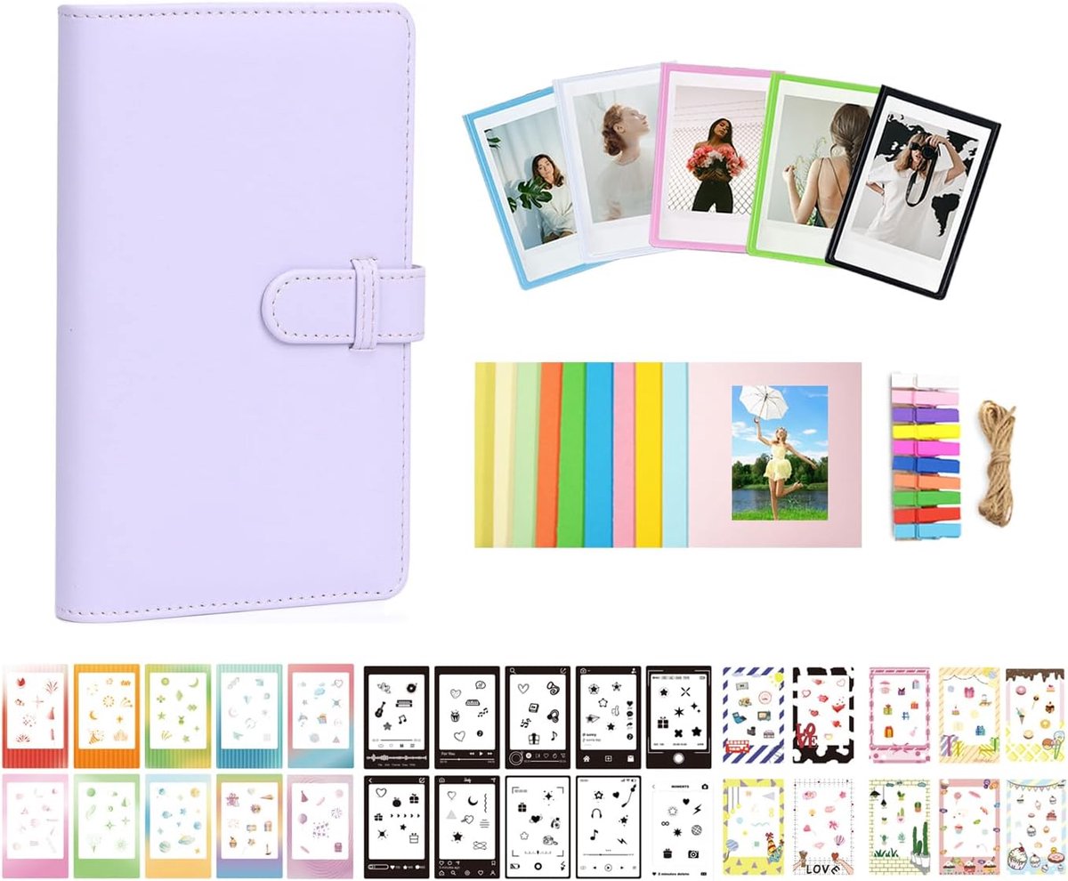 Instant Film Accessoire Kit - Blossom Pink - Inclusief Album en Foto Stickers - Perfect voor Instax Mini Camera's - ShopVlot