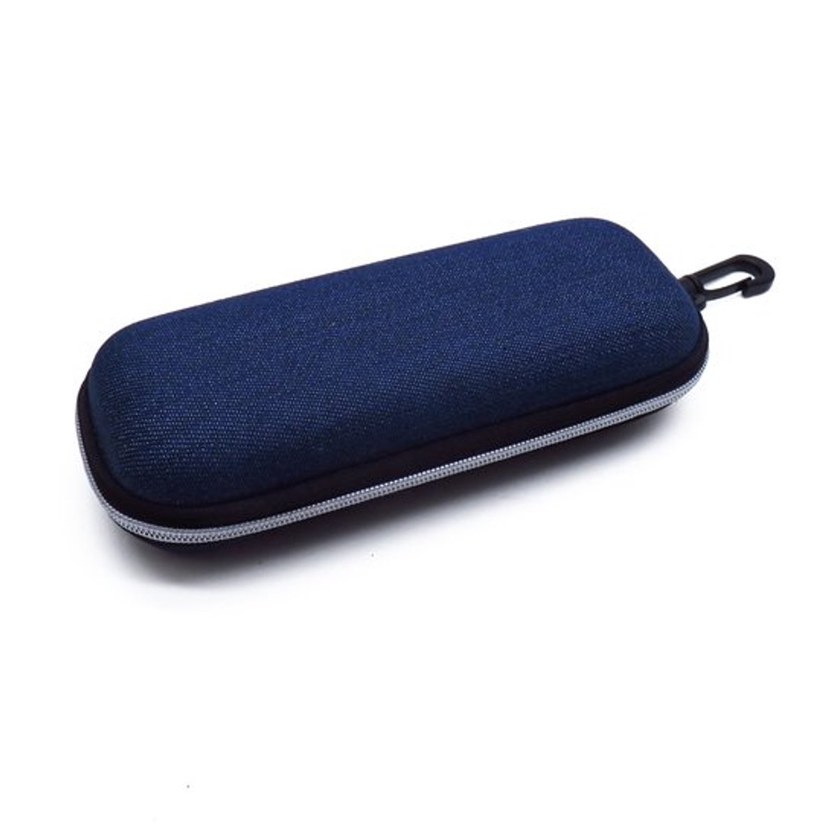 Unisex brillenetuis met halfharde schaal (3-pack), beschermhoesjes voor brillen in grijs, blauw en zwart.