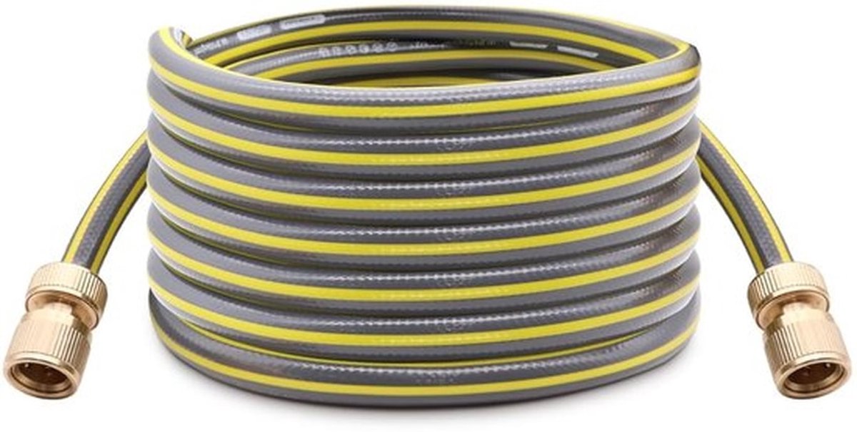 Tuinslang 3 meter - Flexibele Slang - Messing Connectoren - Lichtgewicht - Knikbestendig - Duurzaam - Waterslang