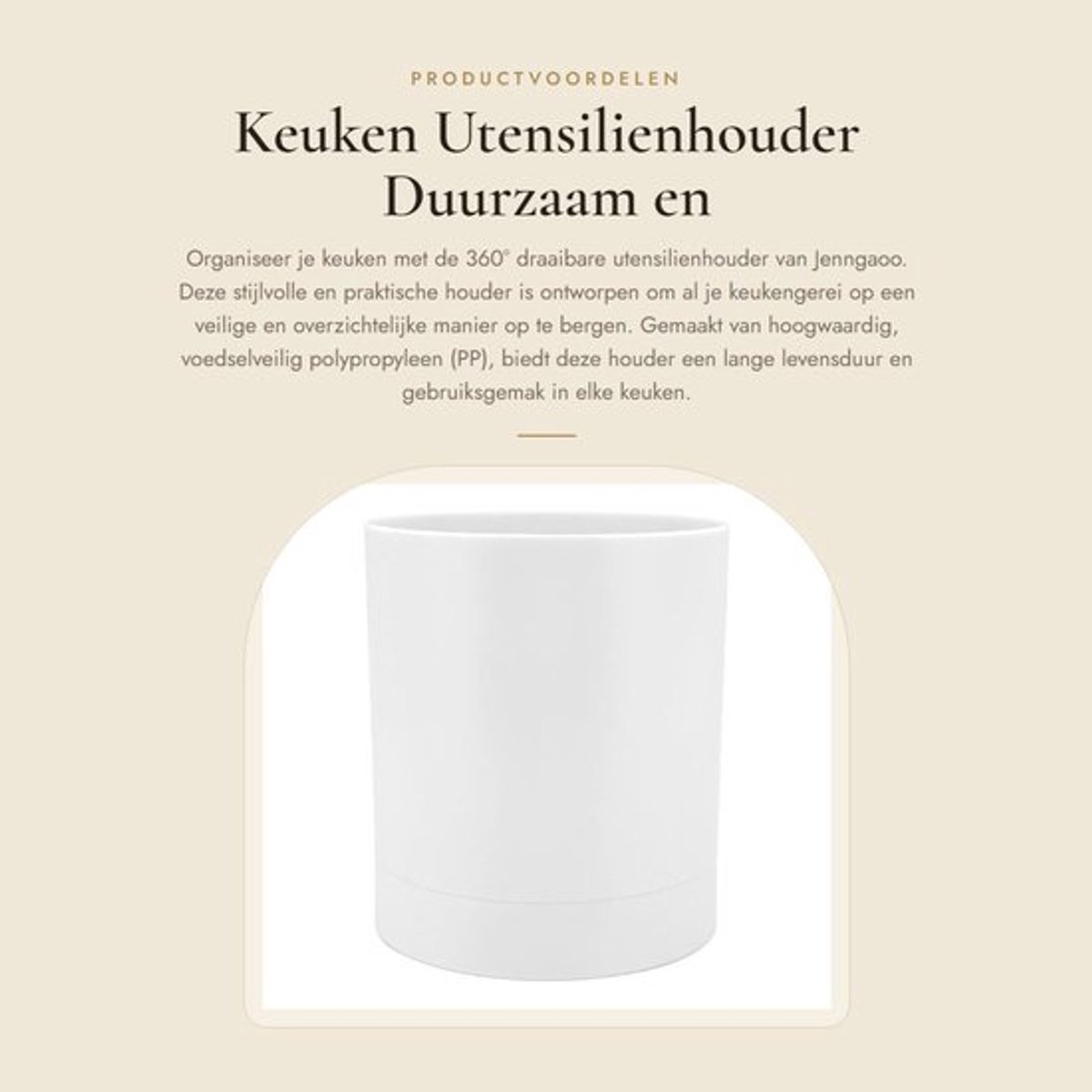 Keukenhulpjeshouder 360° Rotatable - Keukenorganizers - Gootsteen Organizer - Keuken Organizer Aanrecht - Antislip Onderkant - Duurzaam PP Materiaal - Keukenorganizer