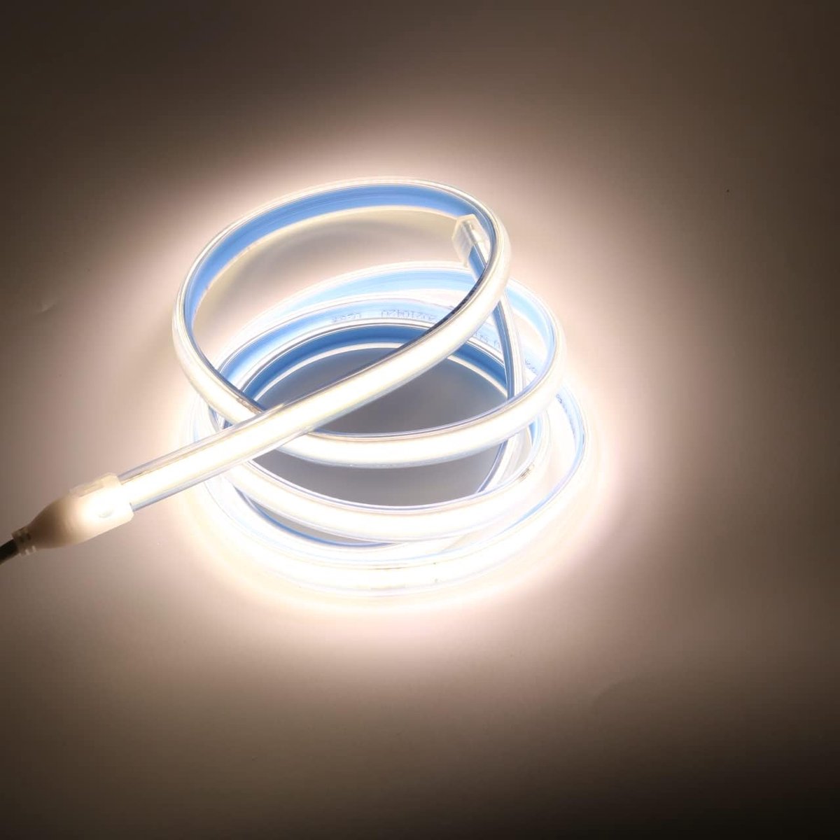 SnelShoppen - 220V COB LED Strip Waterproof 280 Leds/M Warm Wit & Koud Wit - Buiten Binnen IP67 Tuinverlichting, Feestverlichting, Sfeerverlichting, M