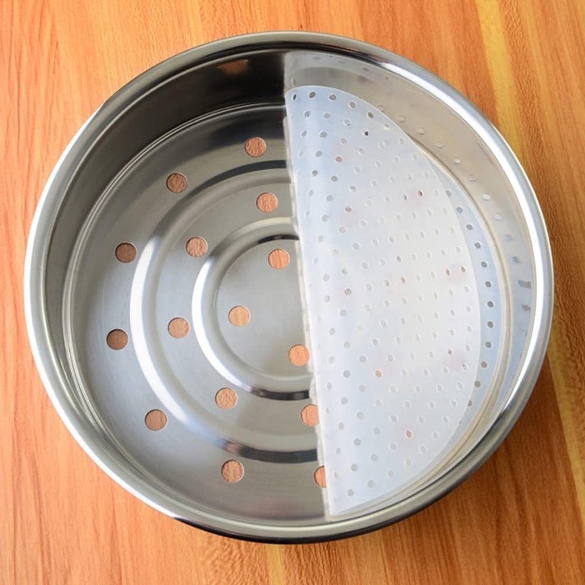 SnelShoppen - Herbruikbare Silicone Pad voor Rijstkoker, Dikke Silicone Rijstmat, Niet-Plakkerige Coating, Rond, Stoompan (18cm), Warmtebestendig en B