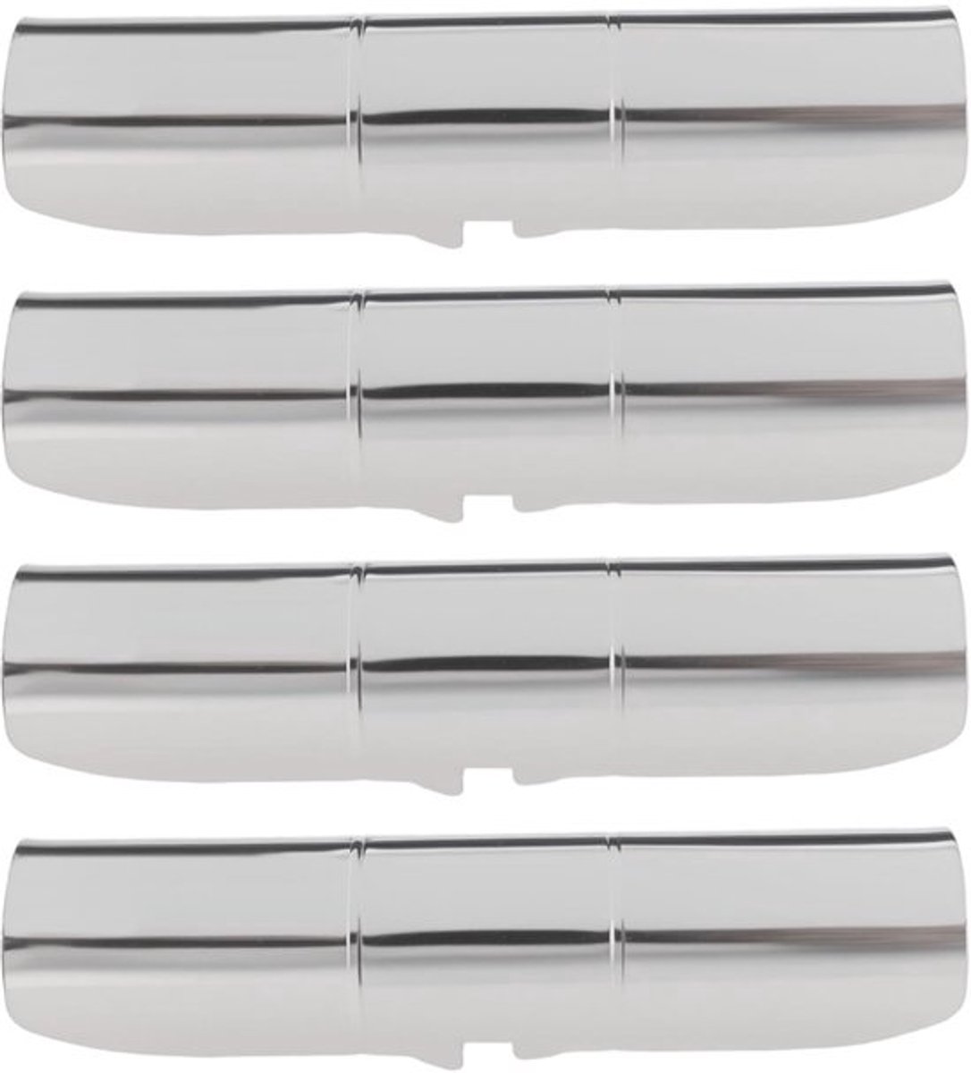 Gordijnroede Connector - Roestvrij Staal - Compatibel met Hallis Hudson 25-28mm - 110x25x0,5mm - Stabiliteit - Corrosiebestendig - Gordijnconnector