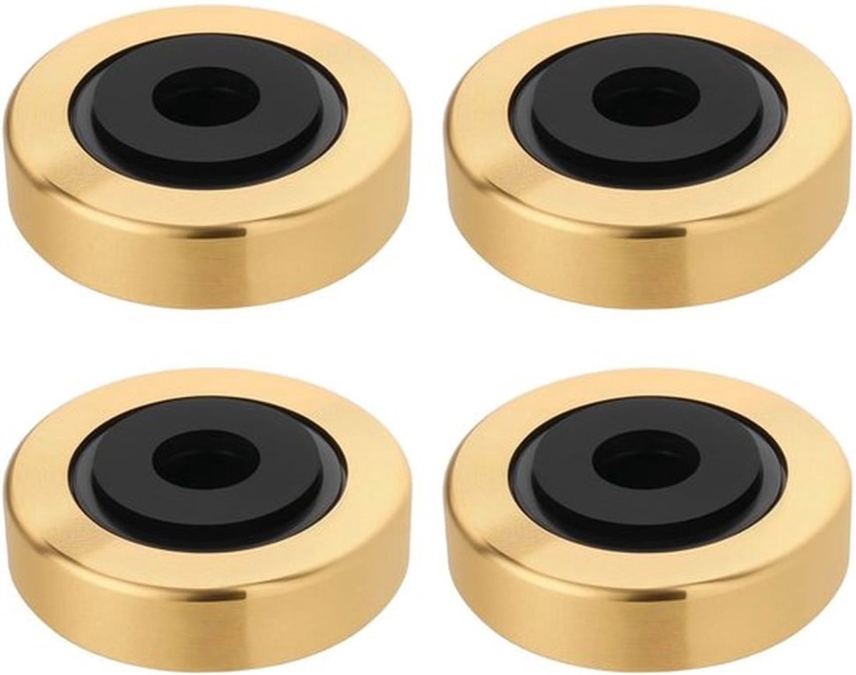 Apparaat Voeten Goud - Aluminium Voeten - Demping Voeten - Isolerende Voeten - Trillingsdemping - Geschikt voor 20 kg - Speaker Voeten