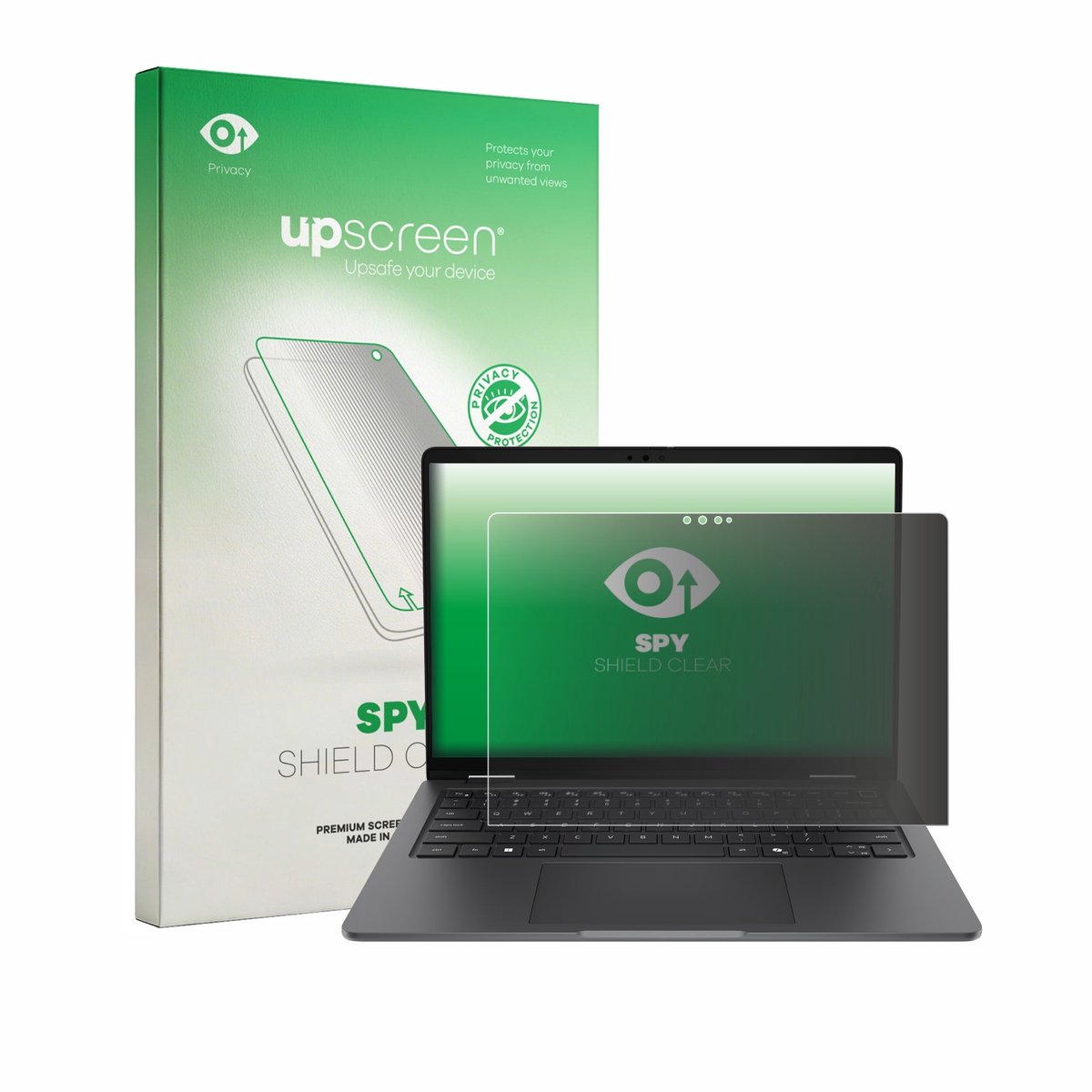upscreen - privacy screenprotector voor Dell Pro 7 Series 13 2-in-1 P703260 - Folie Beschermfolie Blauwlichtfilter