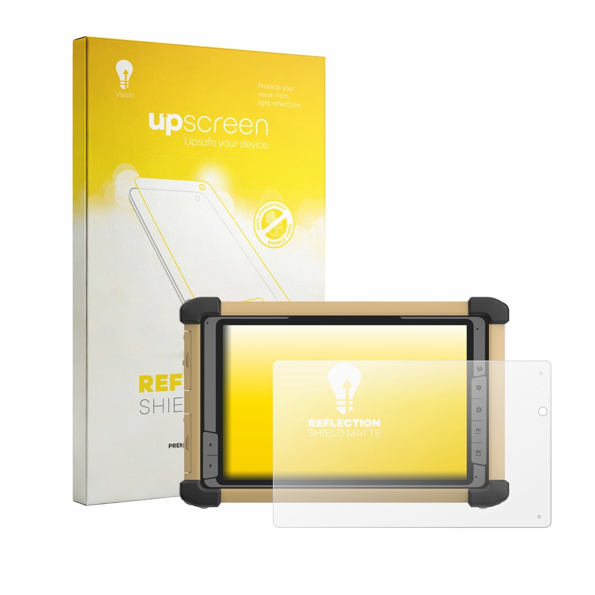 upscreen - Screenprotector voor DT Research DT381RP - Folie Beschermfolie anti glare matte