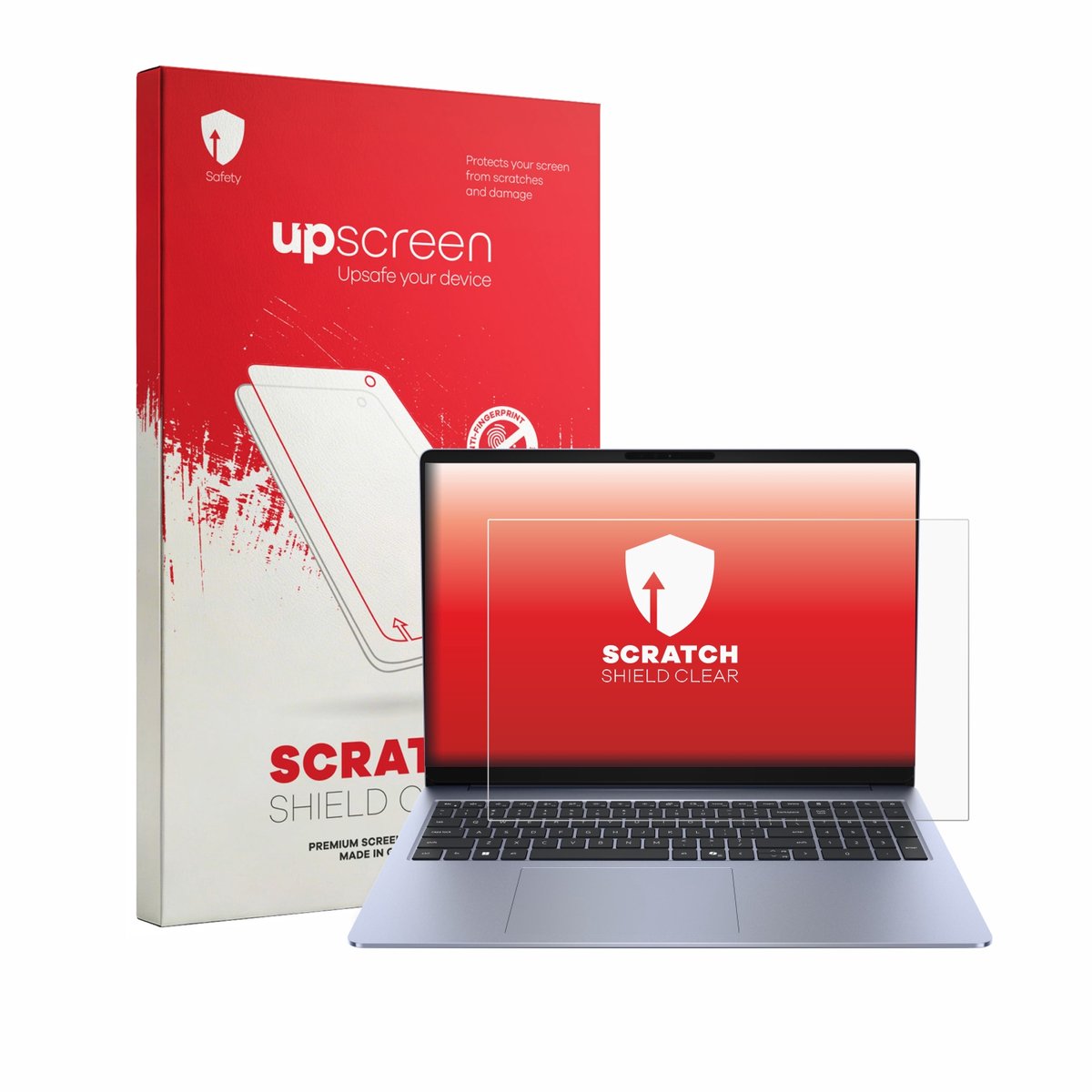 upscreen - Screenprotector voor Dell 16S - Folie Beschermfolie transparant