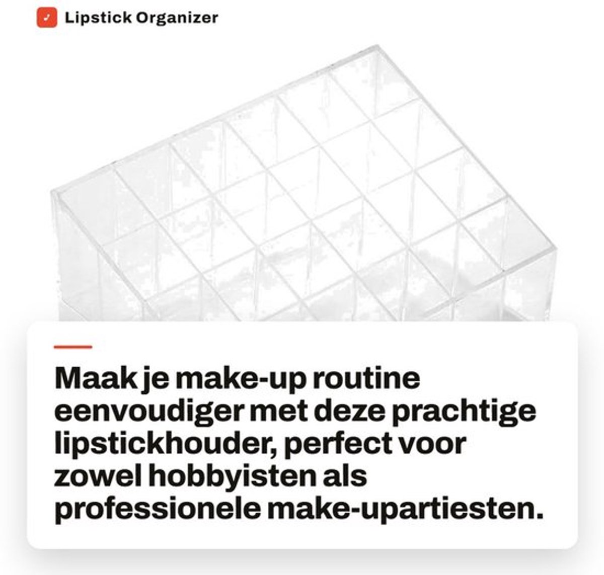 Sieradenbox Transparant - Organizer - Make-up Opbergdoos - Plastic - 14.8 x 9.5 x 7.5 cm - Lichtgewicht