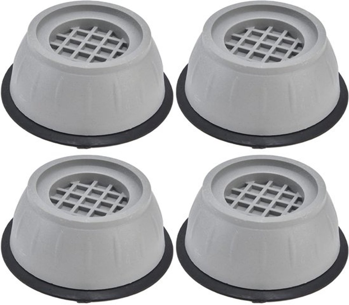 Anti-vibratie Pads 4 Stuks - Geluidsreductie - Schokabsorptie - Trillingsisolatie - Vloerbescherming - 9cm Diameter - Wasmachinevoeten
