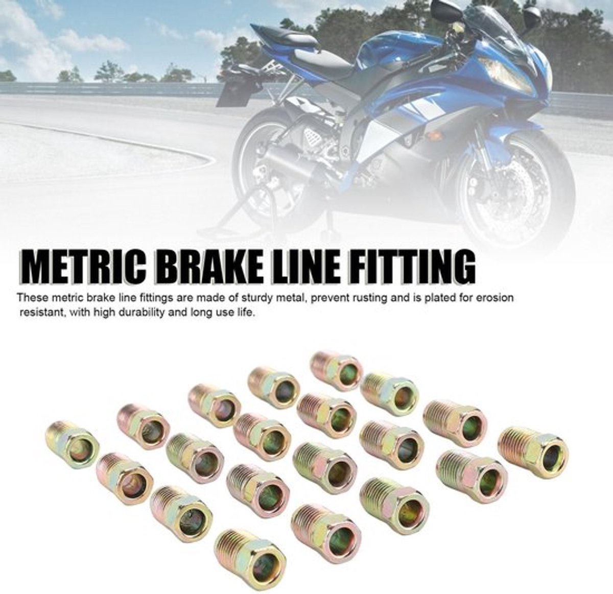 Remleidingmoeren 20 Stuks - M10x1.0 Fittingen - Antiek Brons - Voor 3/16 Inch Remleidingbuis - Stevig Metaal - Hoge Duurzaamheid - Remfittingen