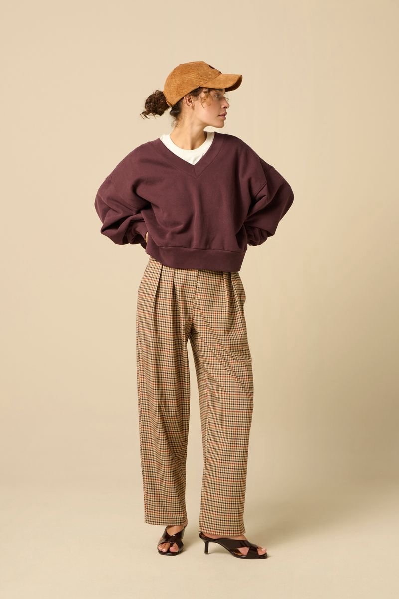 Sissy-Boy - Donkerbruine oversized sweater
