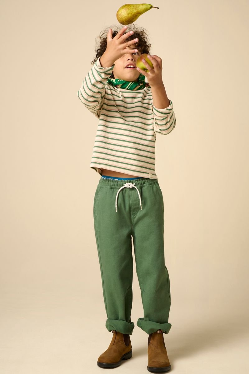 Sissy-Boy - Donkergroene mid-rise broek