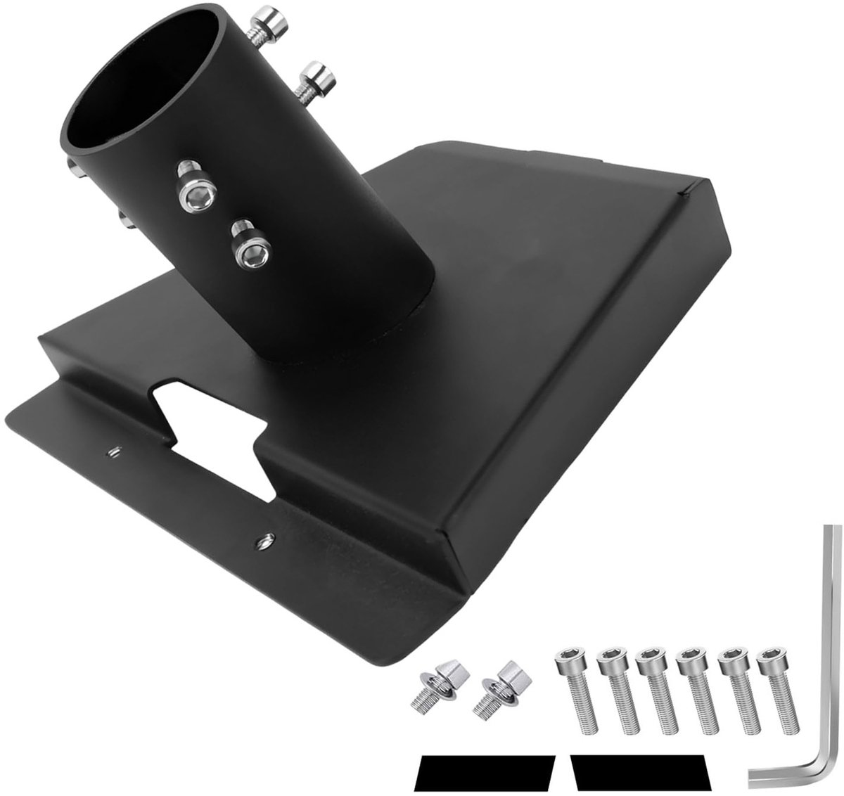 Starlink Gen 3 montagebeugel - Metalen Starlink-adapter - Robuust en duurzaam - Driehoekige buisfitting - IJzer - Zwart