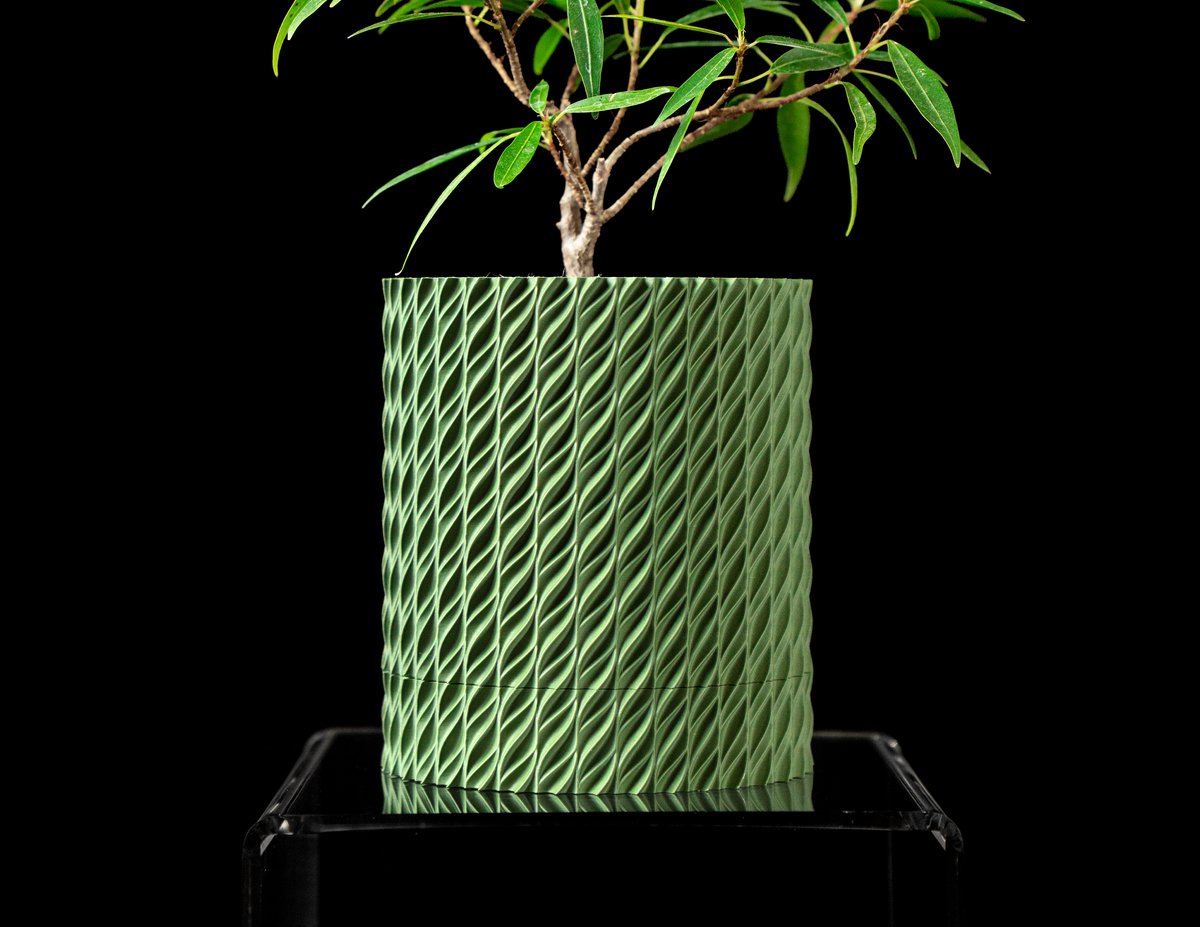 Skushy Flow Bloempot - Moderne Designpot voor Kamerplanten - Sculpturale Plantenpot voor Woonkamer en Kantoor - Premium Woondecoratie
