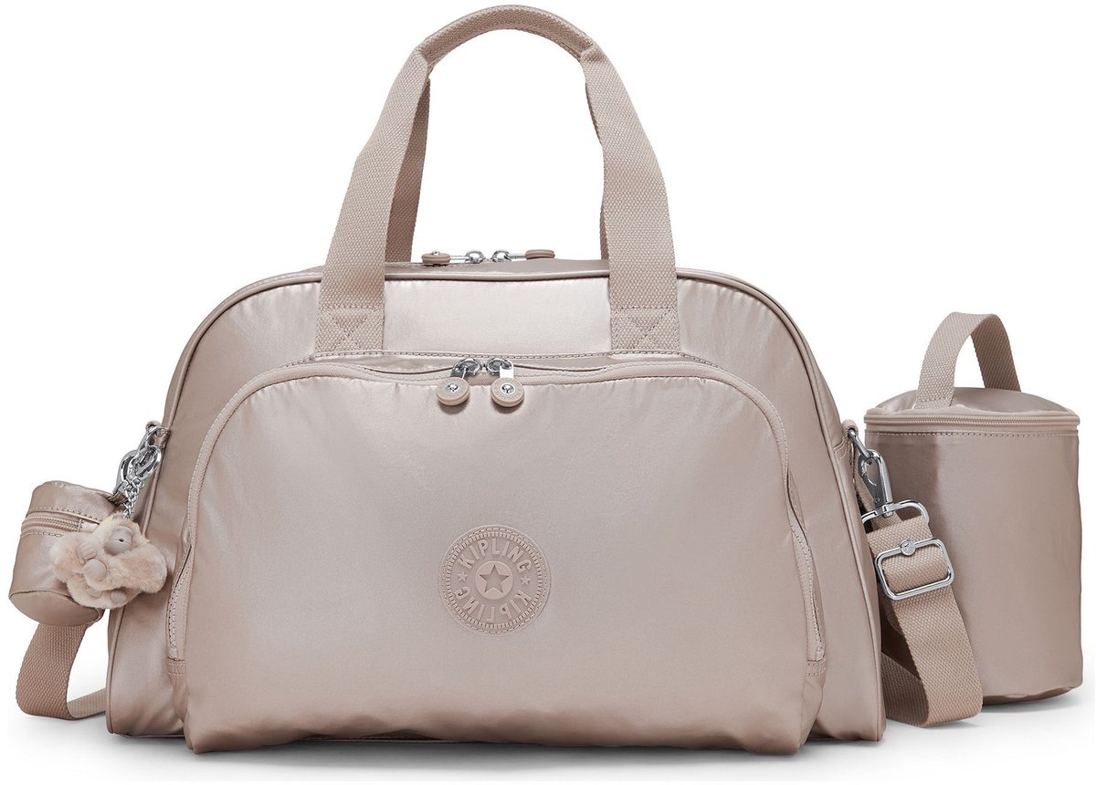 kipling luiertas Basic Plus Camama Babybag Tiny Metal Glow Taupe