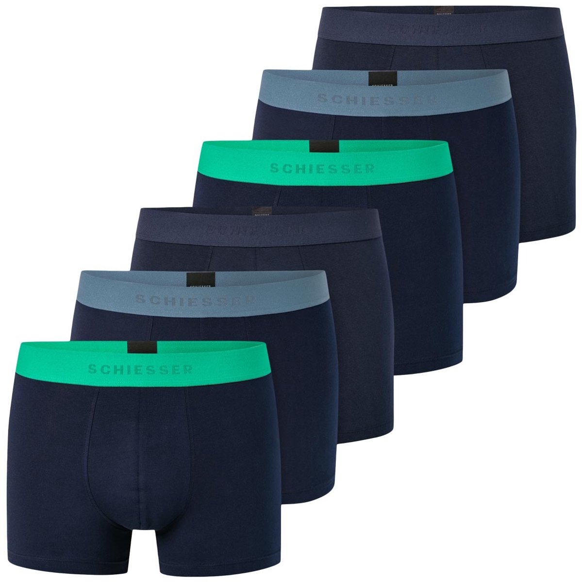 Schiesser Heren retro short / pant 6 pack 95/5 Cotton