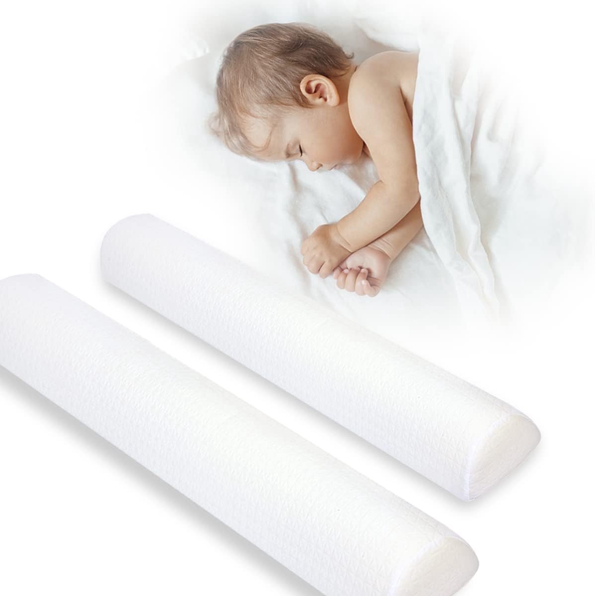 Veilige Bedhekje voor Kinderen en Volwassenen, Antislip en Wasbare Bumper, Valbescherming en Bedbeveiliging (2 Stuks)