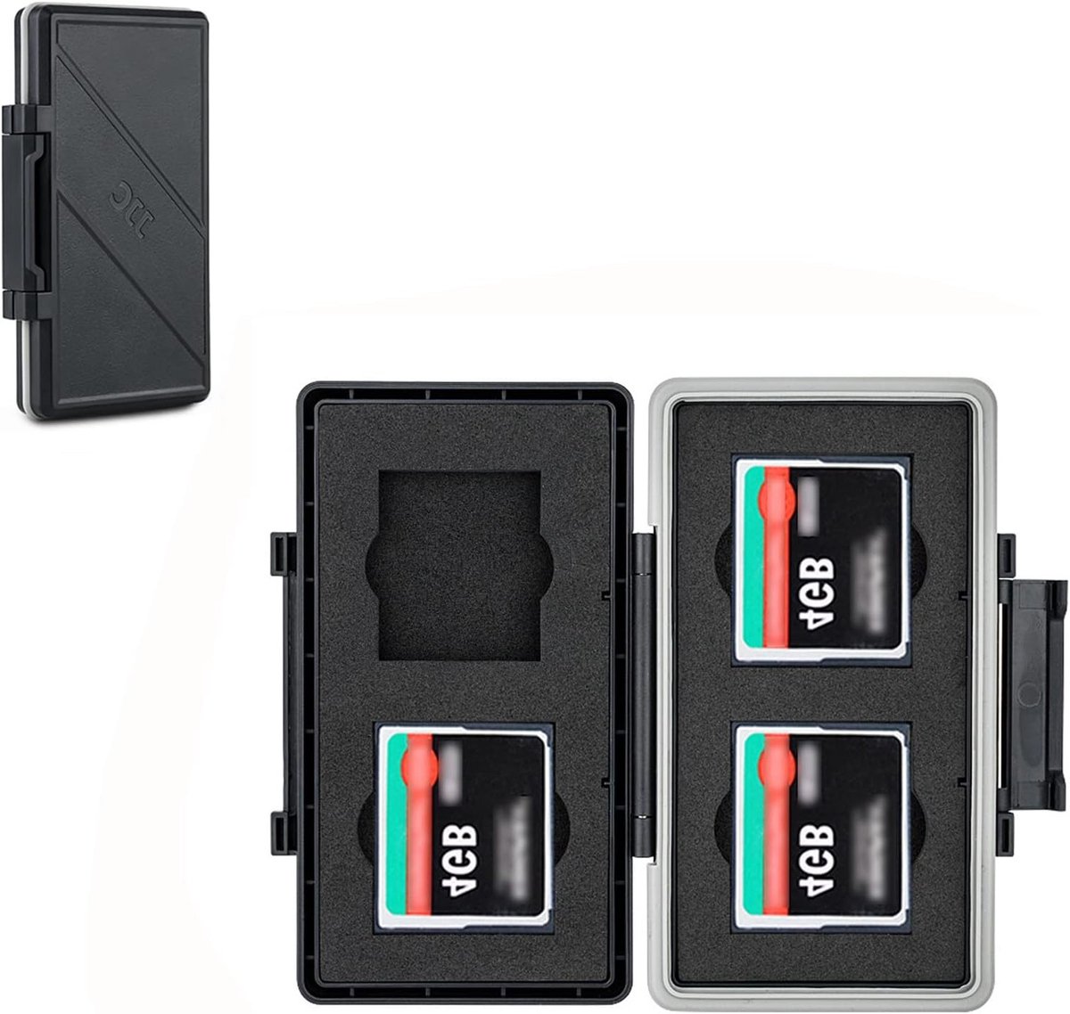 Waterdichte en Schokbestendige CF Kaart Houder voor Compact Flash Geheugenkaarten - Ideaal voor Canon en Nikon Camera's