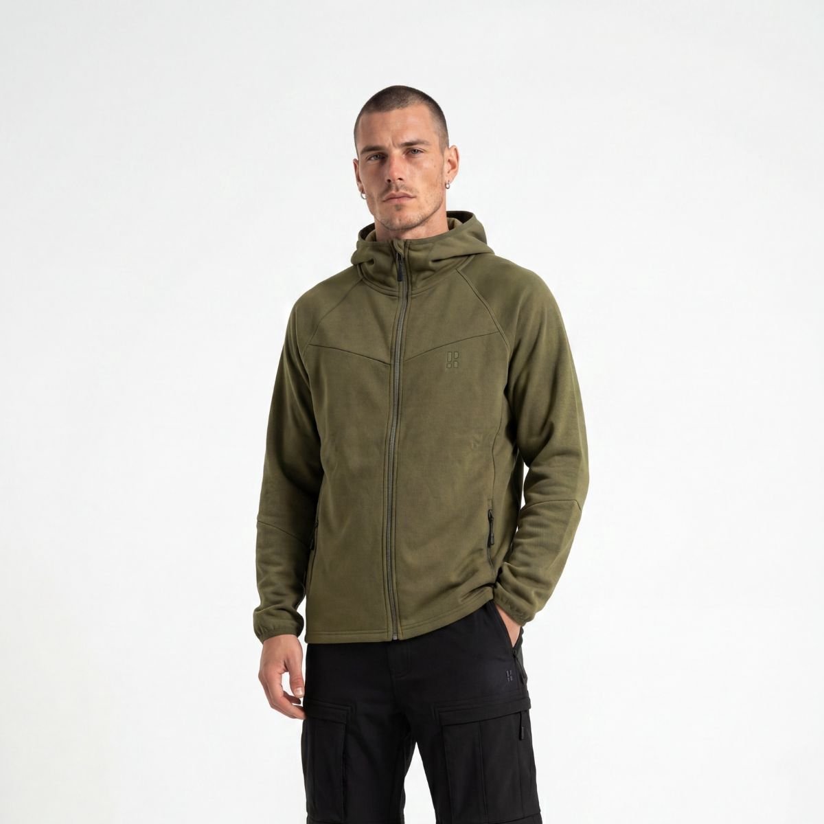 Poederbaas Outdoor Vest Heren Merinowol Warm & Ademend Wandelvest & outdoor activiteiten Groen