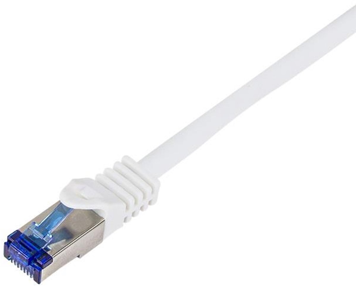 LogiLink C6A021S netwerkkabel Wit 0,5 m Cat6a S/FTP (S-STP)
