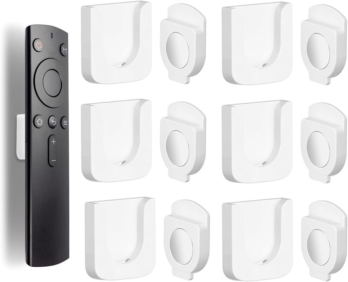 Sterke Magnetische Houder voor Afstandsbediening - Muurbevestiging, Organisatie, Multifunctioneel - 6 Stuks