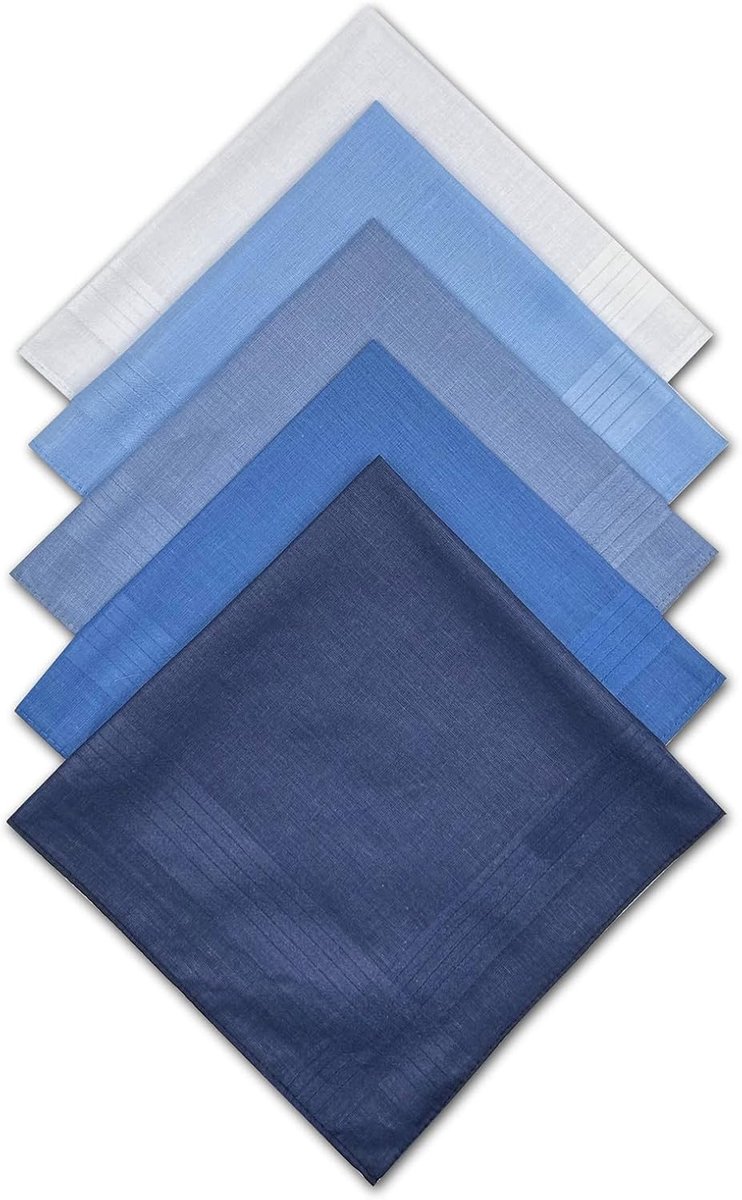 Zakdoeken Katoen - Zakdoekjes Heren Dames - Zweet Afvegen - Hoog Absorberend - 40 x 40 cm - Meerdere Kleuren