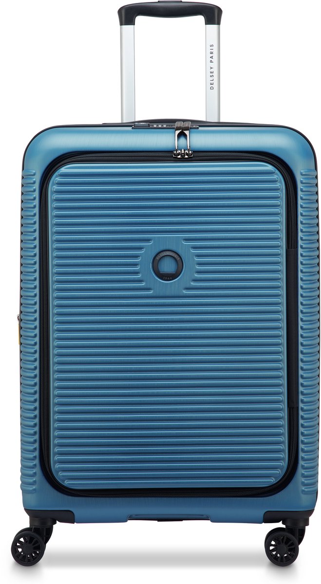 DELSEY Freestyle koffer 66 cm - front opening - uitbreidbaar - Blue