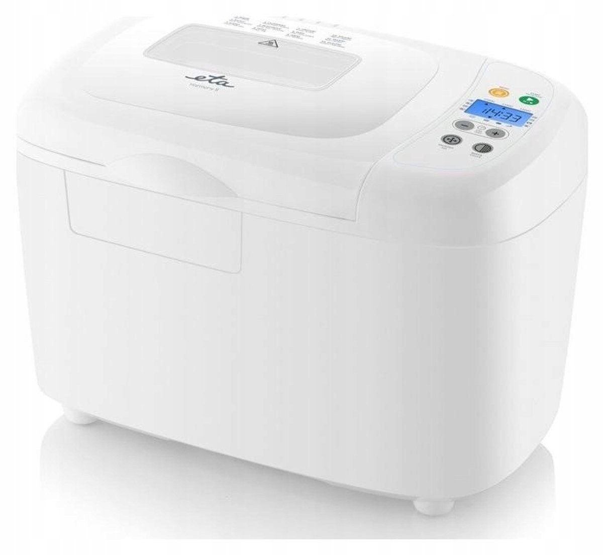 ETA Harmony II - Broodbakmachine - 850W - 12 Programma's - Wit