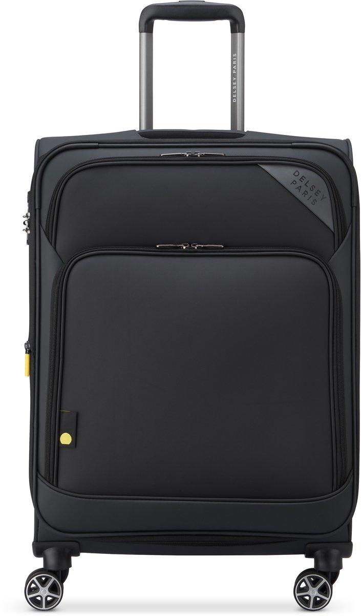 DELSEY Nolwenn Koffer Medium 66 cm Expandable TSA-slot 4 Dubbele Wielen - Grijs