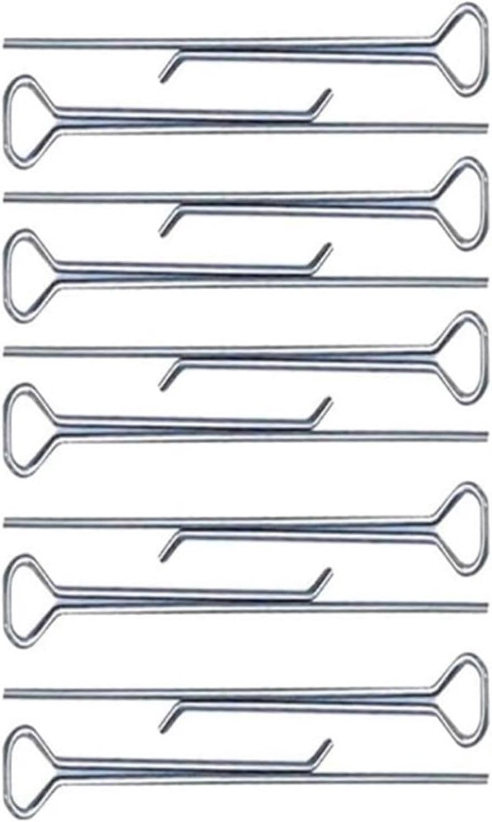 Kaarslont houders - Lont centreer tool - Zelf kaarsen maken - Roestvrij staal - 10 stuks -