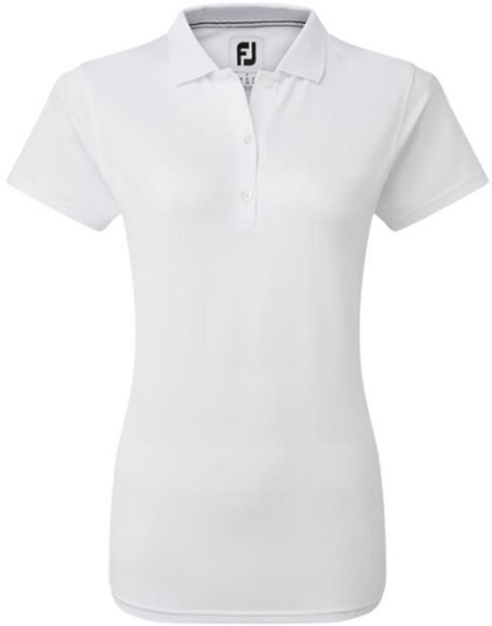 Footjoy Stretch Pique Poloshirt 88493 Dames Wit - Maat L van Footjoy — afbeelding 3